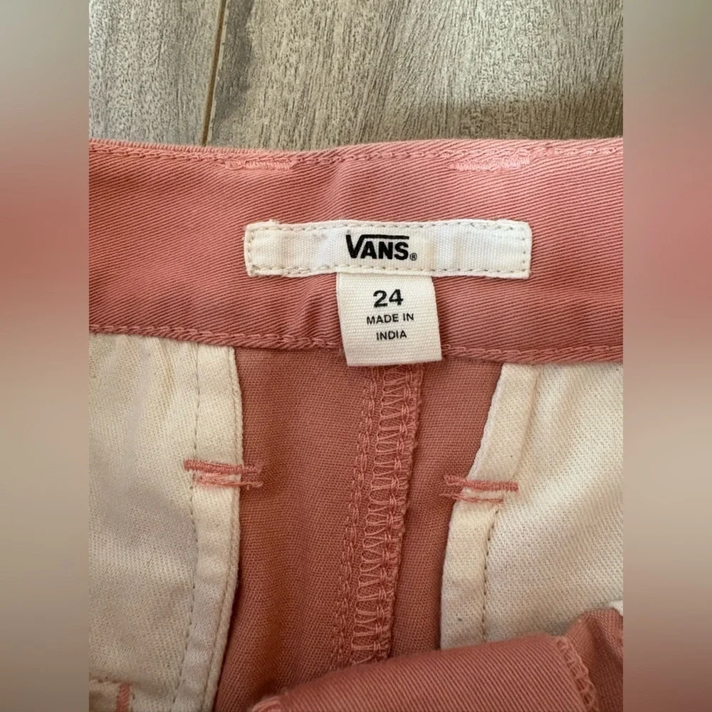 Vans Women’s Chino Skate Pants Terracotta Pink Size 24 Excellent Condition - Picture 8 of 12